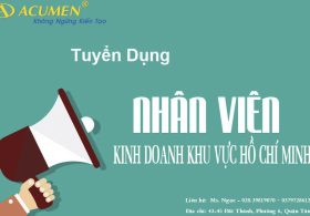 CÔNG TY TRÀNG AN V.E .M CẦN TUYỂN NHÂN VIÊN KINH DOANH KHU VỰC HCM